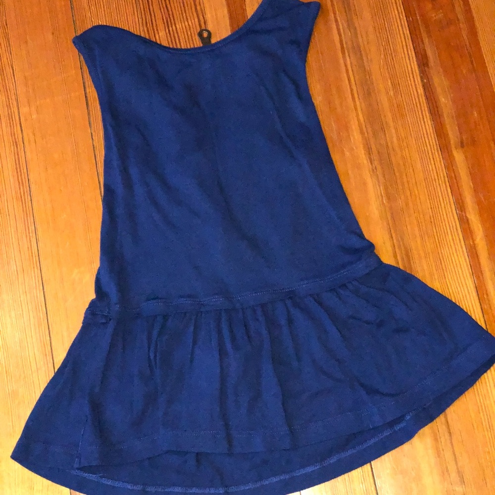 Sapphire blue peplum tank